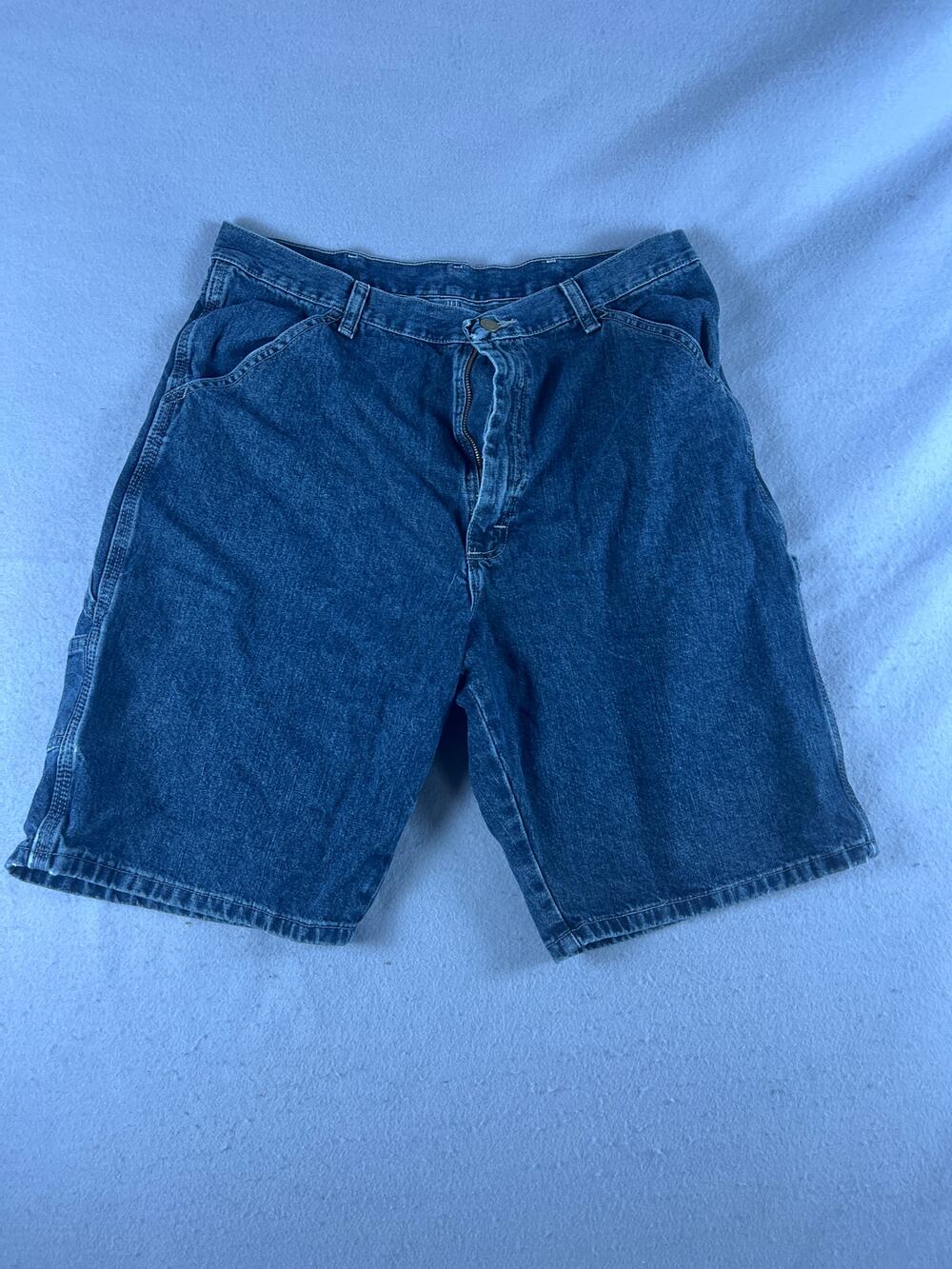 Riders by Lee Carpenter Shorts Mens 34 Blue Denim Dark Wash Workwear Jean Jorts